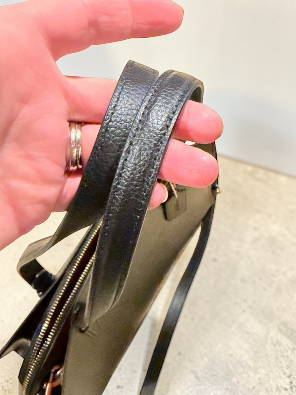 Coach Tatum Carryall Black Double Face Pebbled Leather Handbag C4078 NWOT - Picture 7 of 14